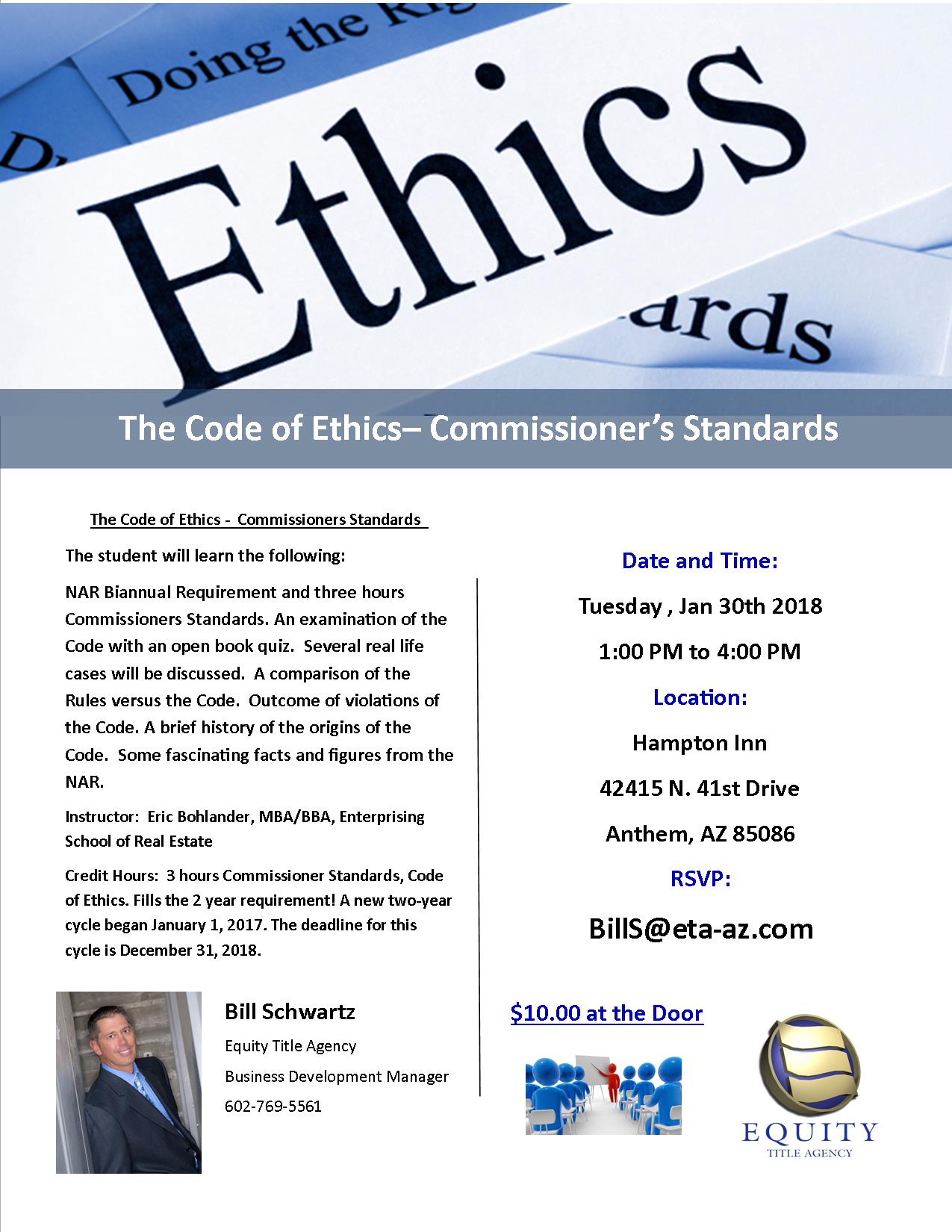 Code of Ethics Commisioners Standards