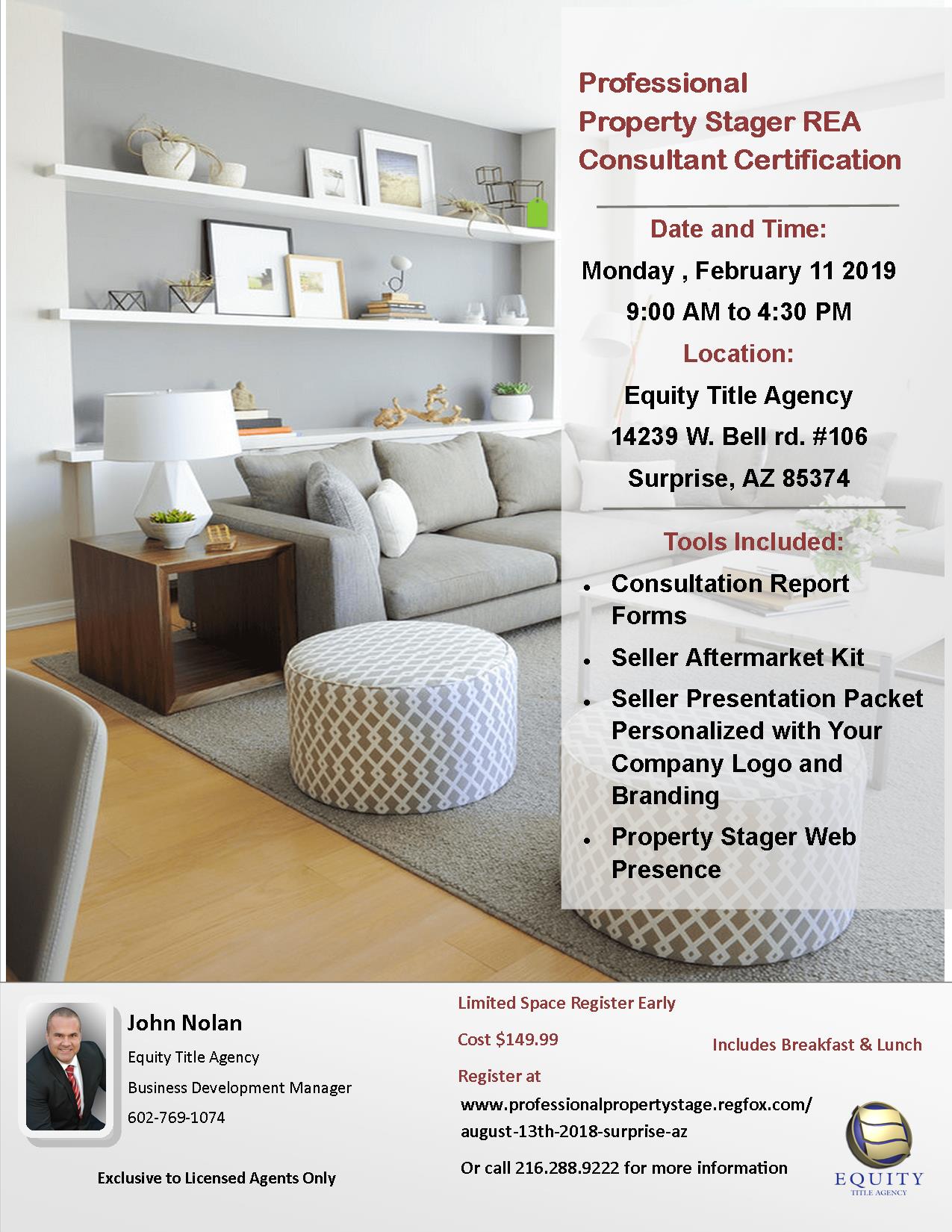 Property Staging Certificate Class