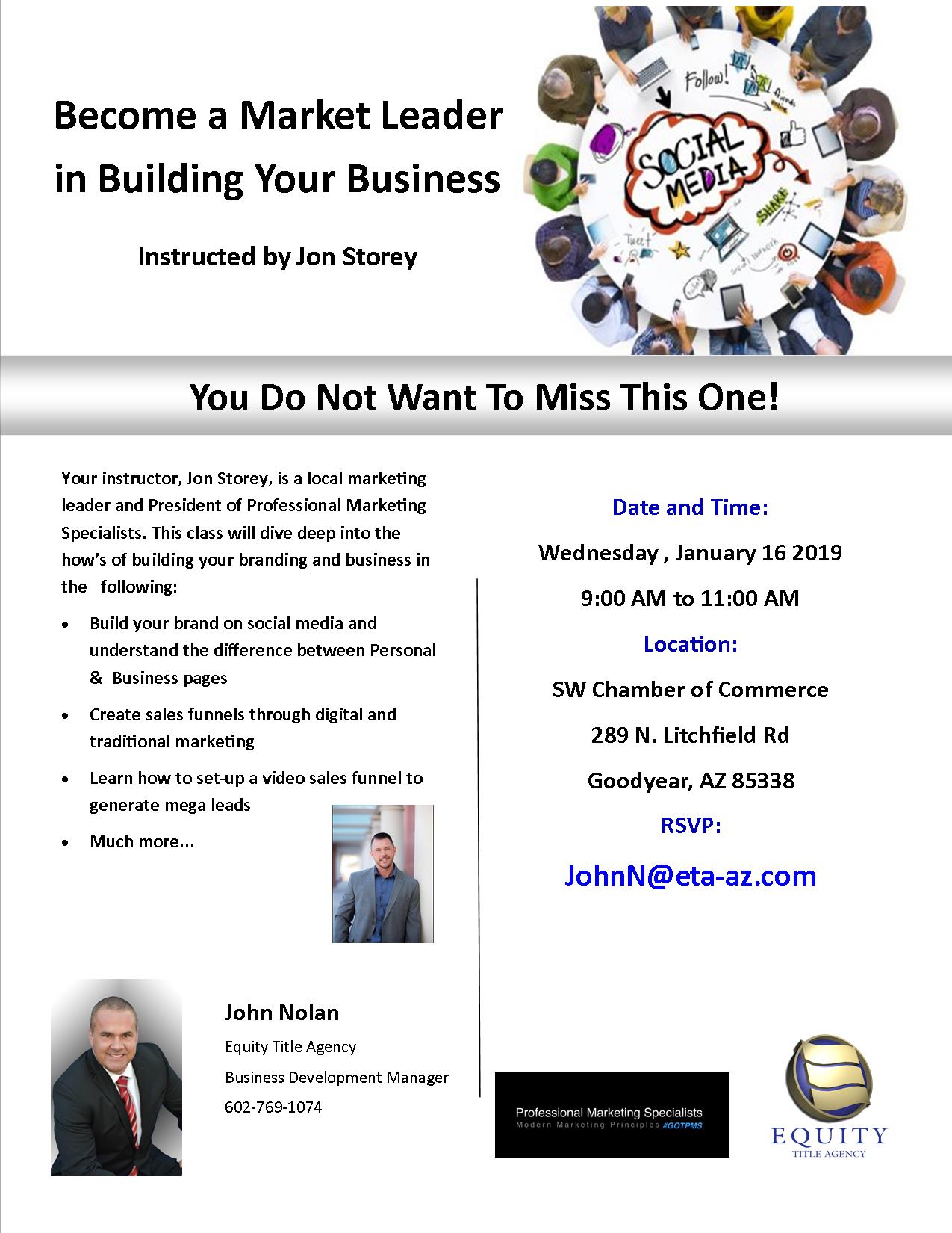 Become a Market Leader in Building your Business