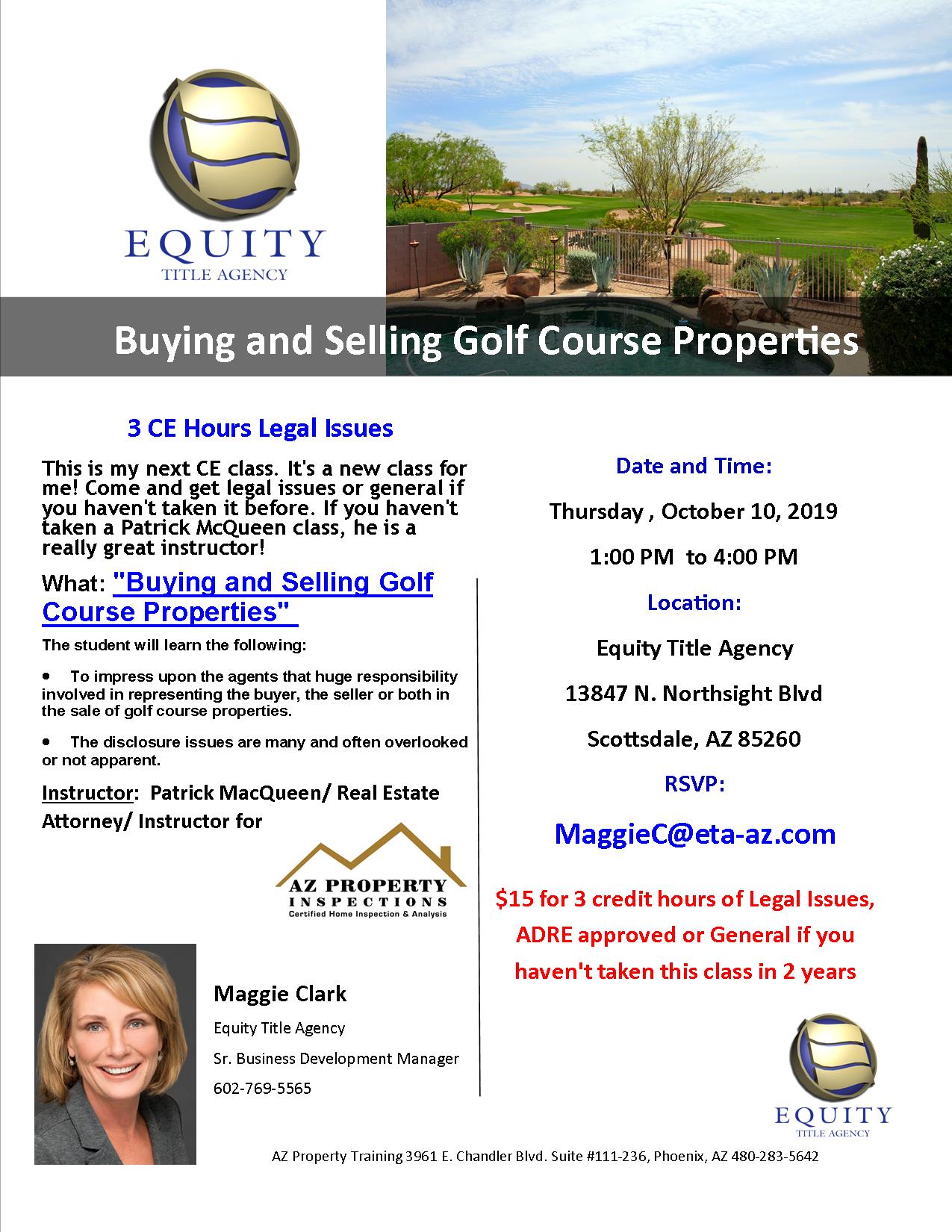 Buying and Selling Golf Course Properties