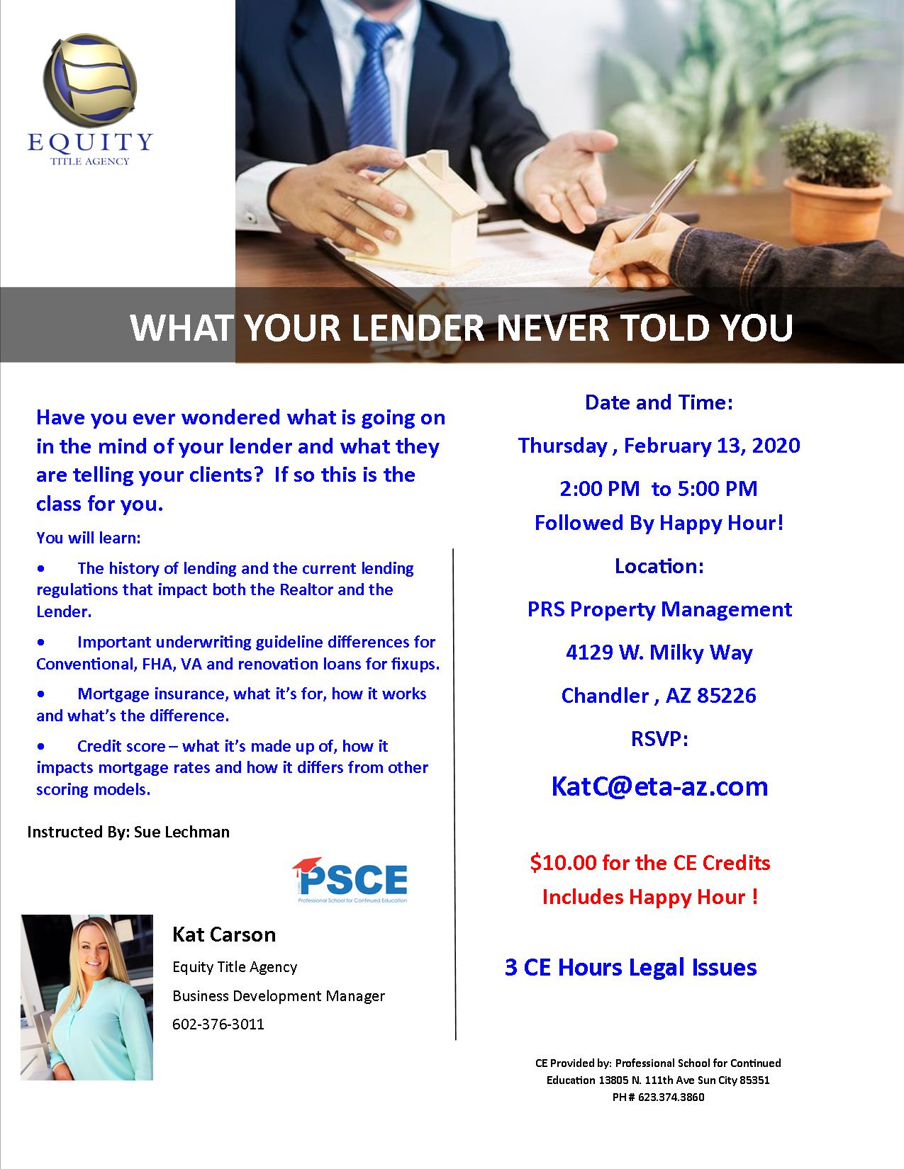 What Your Lender Never Told You