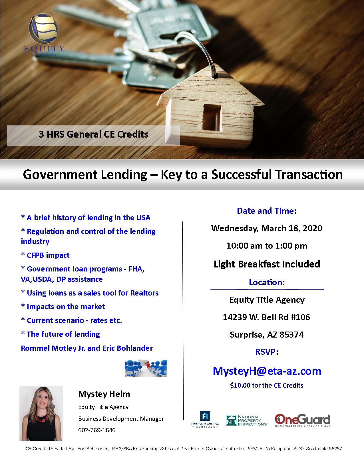 Government Lending – Keys to a Successful Transaction