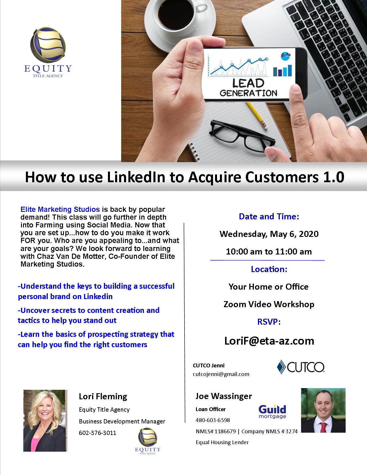 LinkedIn to Acquire Customers 1.0