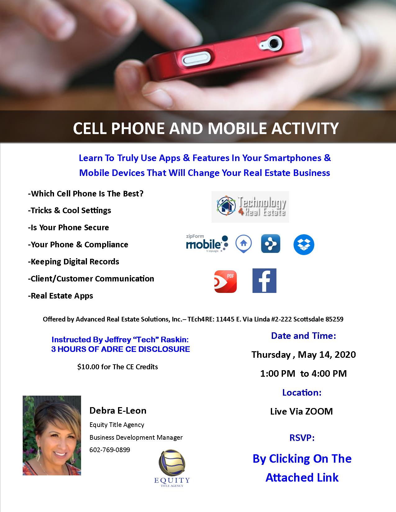 Cell Phone and Mobile Activity CE Class