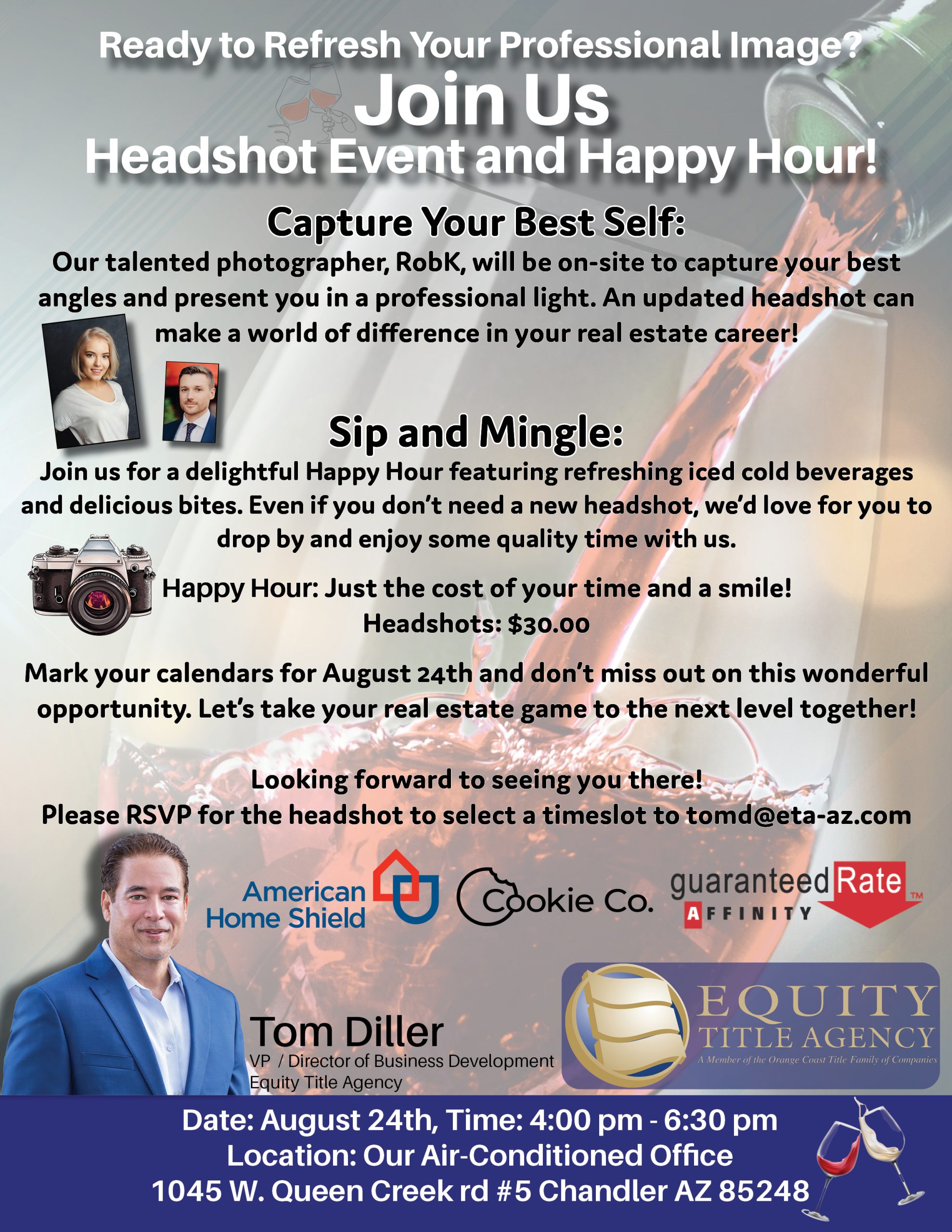 Headshot Event and Happy Hour