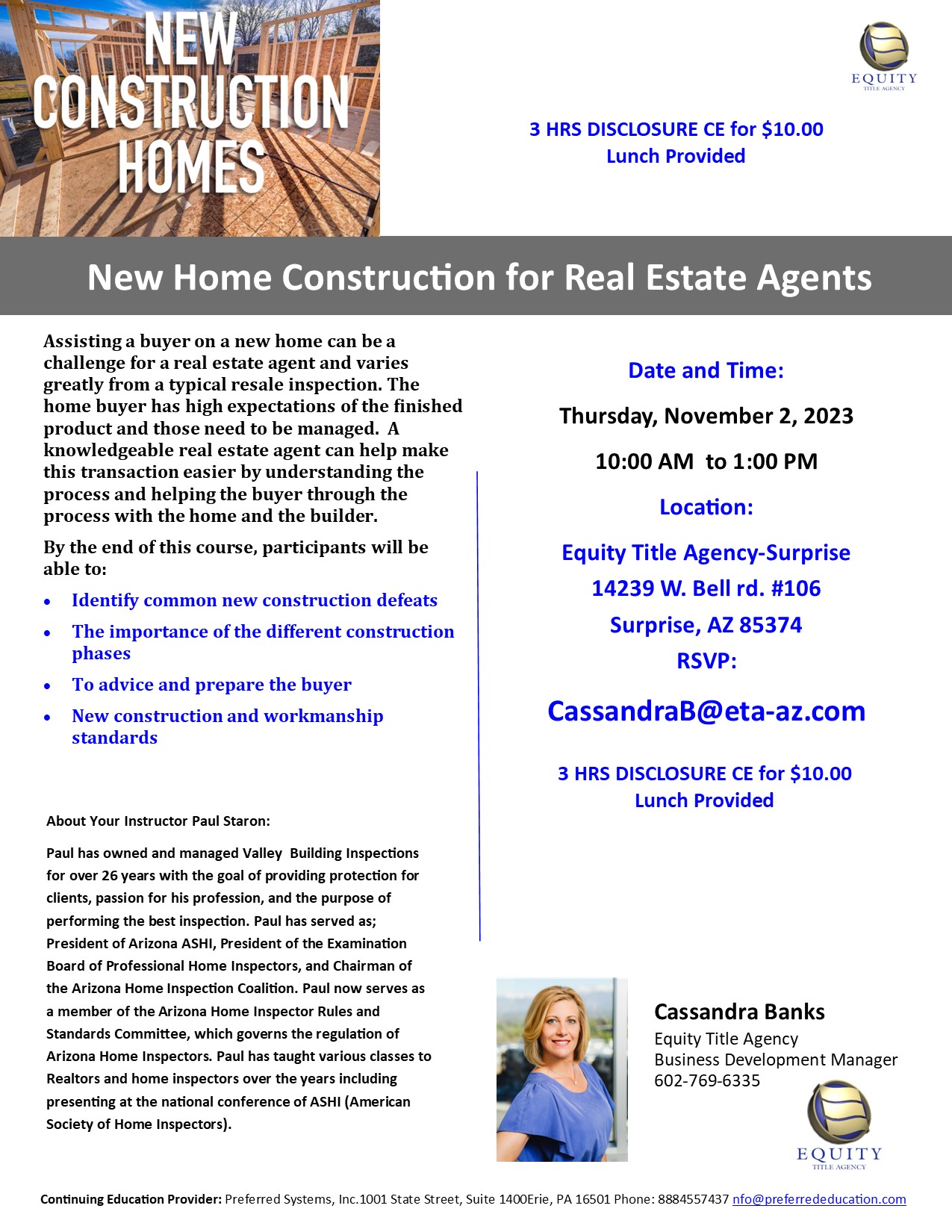 New Home Construction for Real Estate Agents